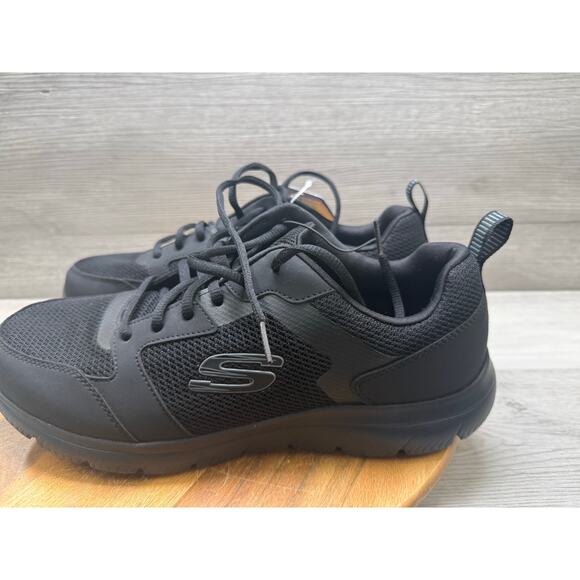 Skechers Memory Foam Wide Fit Sneakers Black. Men’s 10 - Picture 2 of 8